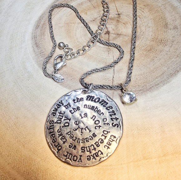 Chicos Hand-stamped necklace - Picture 3 of 6